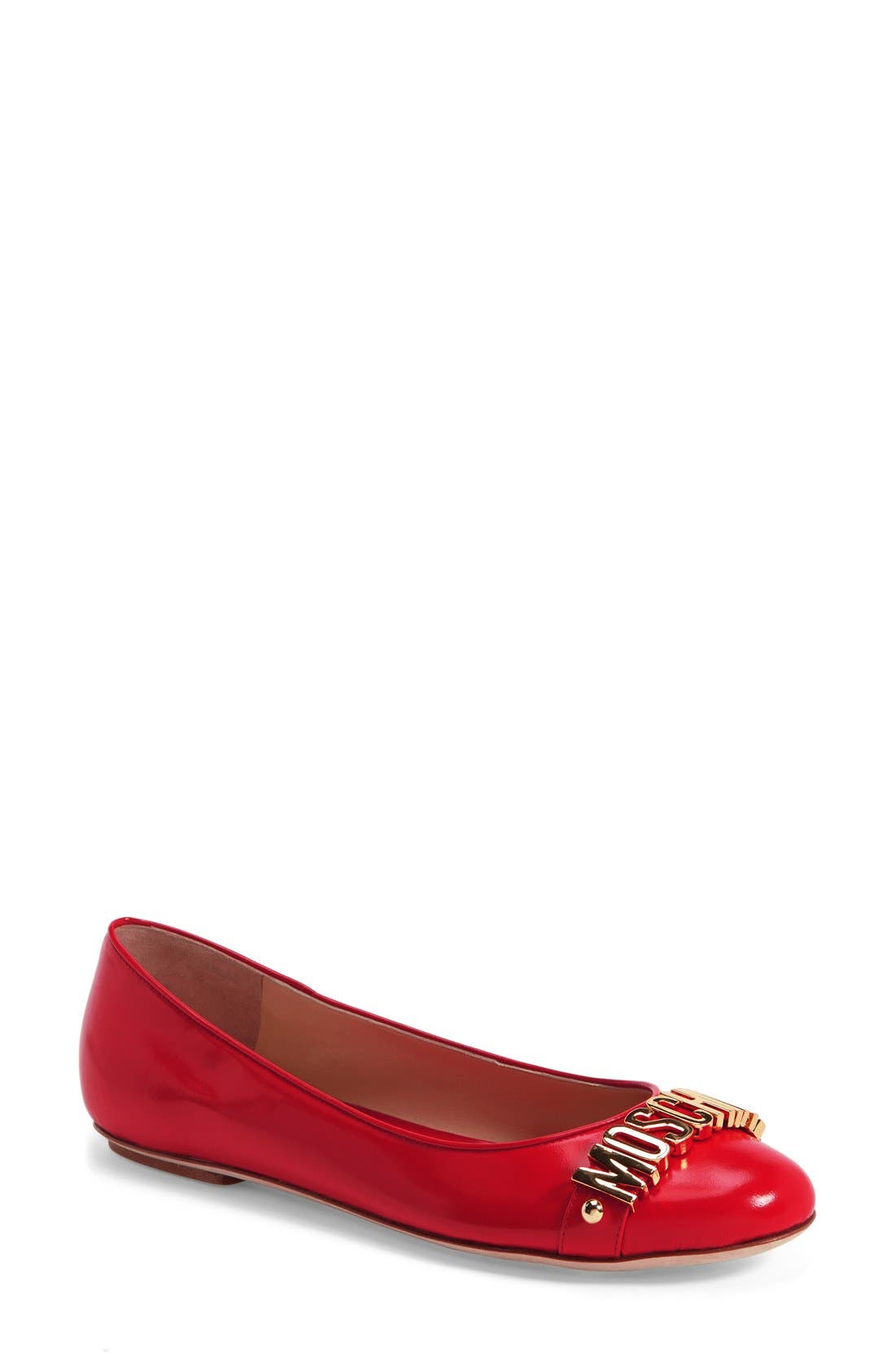 Moschino Letter Ballet Flat (Women) Nordstrom
