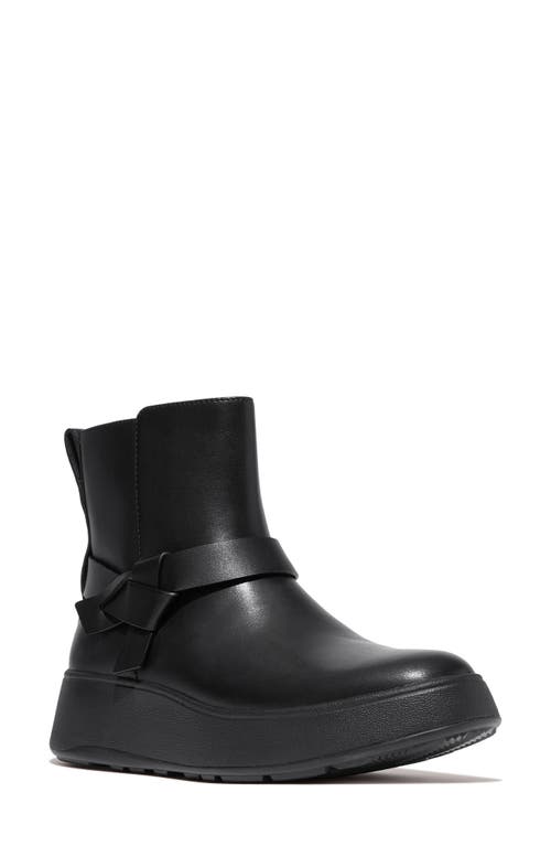 FitFlop F-Mode Knot Detail Platform Boot in Black 