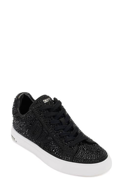 Dkny Embellished Sneaker In Black/black