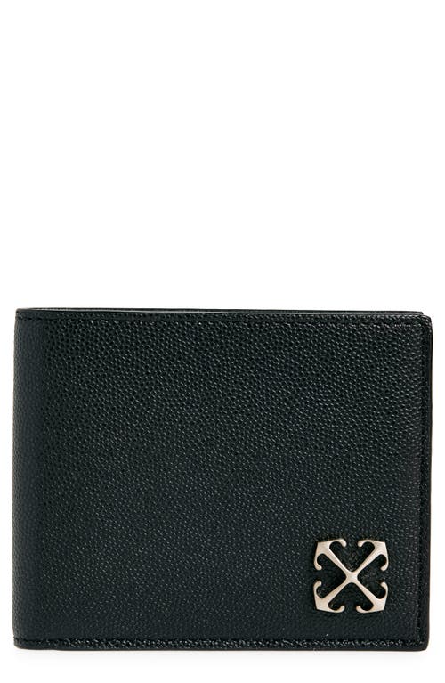 Shop Off-white Jitney Bifold Leather Wallet In Black No Color