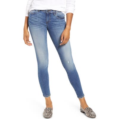 Kut From The Kloth Donna Distressed Ankle Skinny Jeans, Blue