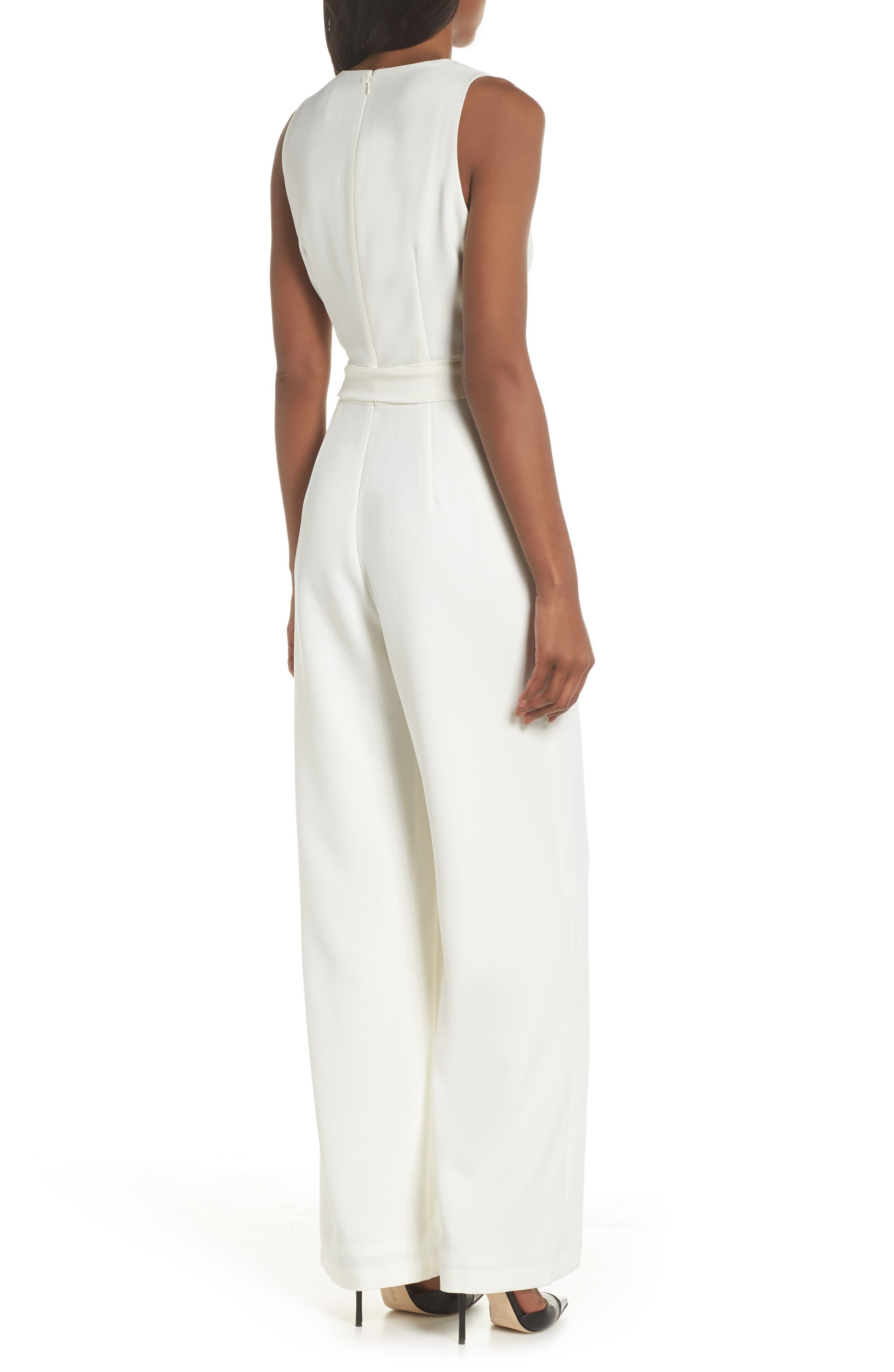 vince camuto ivory jumpsuit