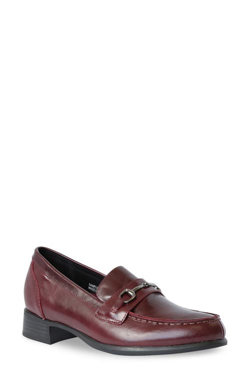 Munro Gryffin Bit Loafer Wine Glazed Calf Leather at Nordstrom,