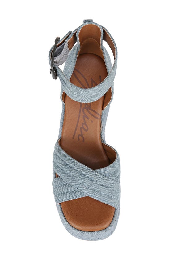 Shop Zodiac Naomi Platfomr Wedge Espadrille Sandals In Blue
