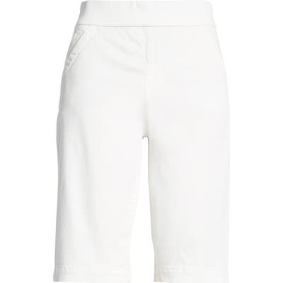 Liverpool Lacie Bermuda Shorts, White