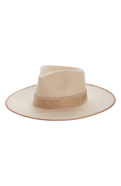 Lack of Color Embroidered Band Rancher Hat in Ivory at Nordstrom, Size Small