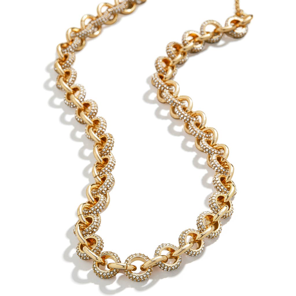 Baublebar Pavé Chain Link Necklace In Gold