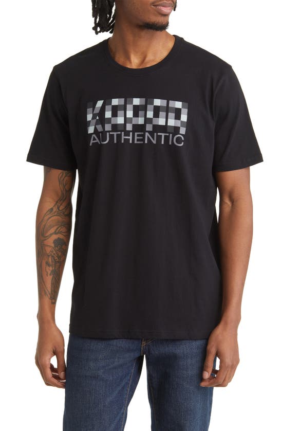 Kappa Authentic River Graphic Tshirt In Black Jet ModeSens