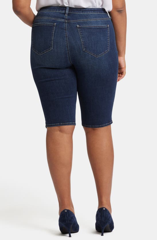 Nydj Bike Rivet Side Slit Shorts In Lotus Gardens