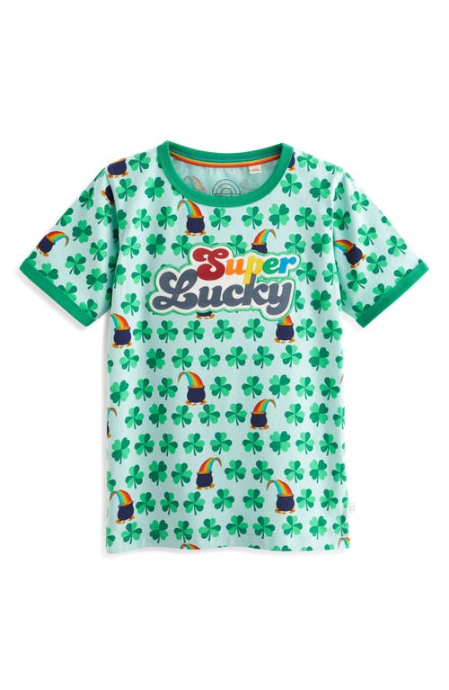 Little Bird Kids' Super Lucky Cotton Graphic T-Shirt Green at Nordstrom, Y