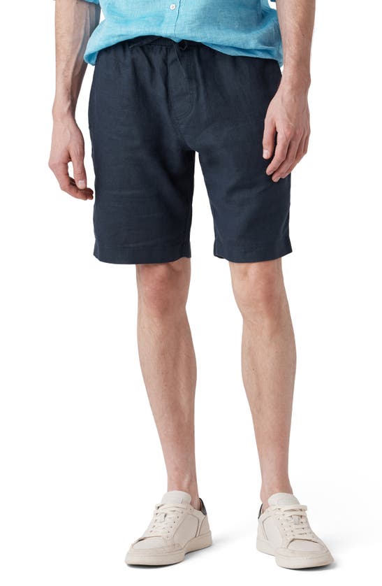Rodd & Gunn Linen 9 Resort Shorts In Navy