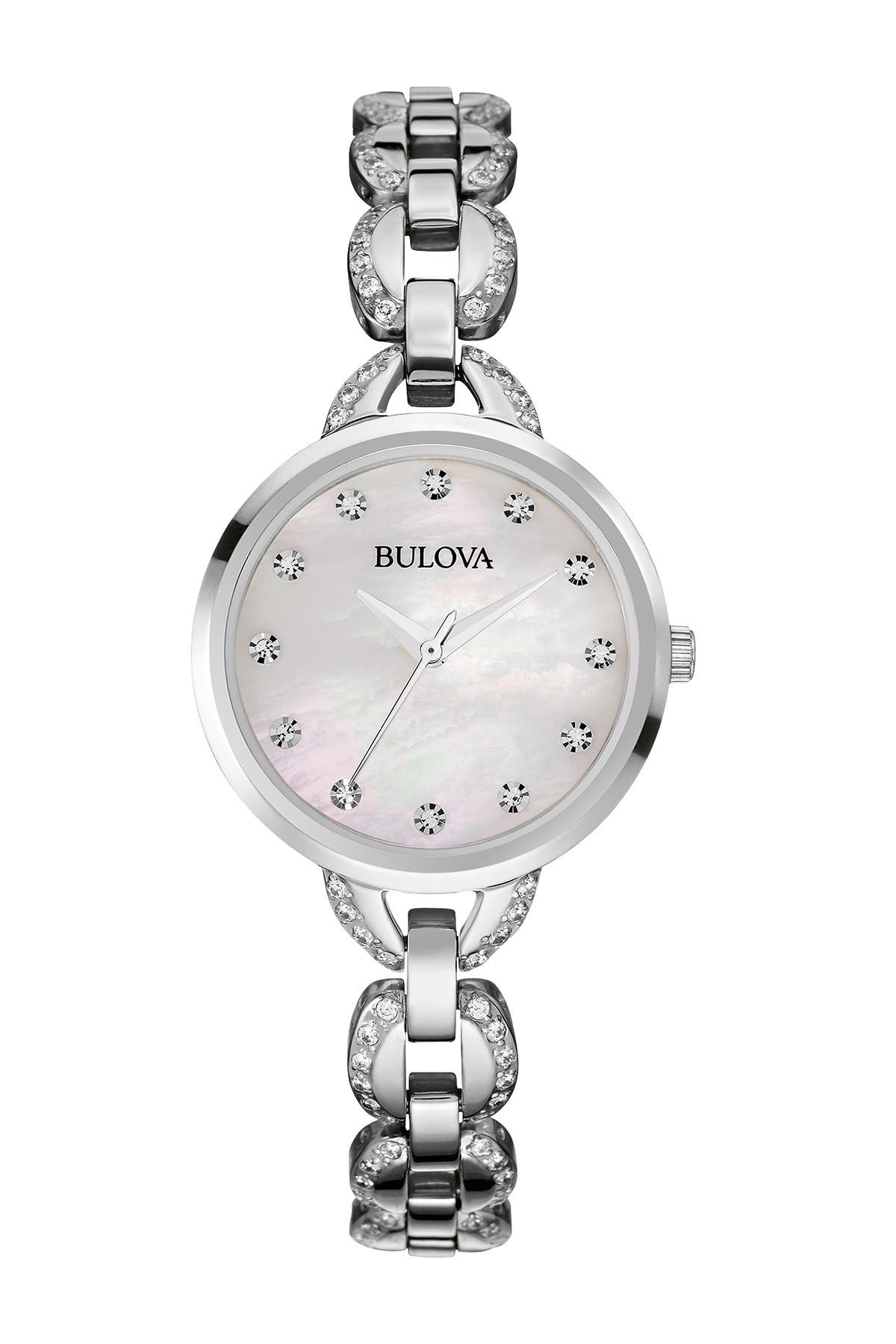 bulova swarovski crystal women's watch