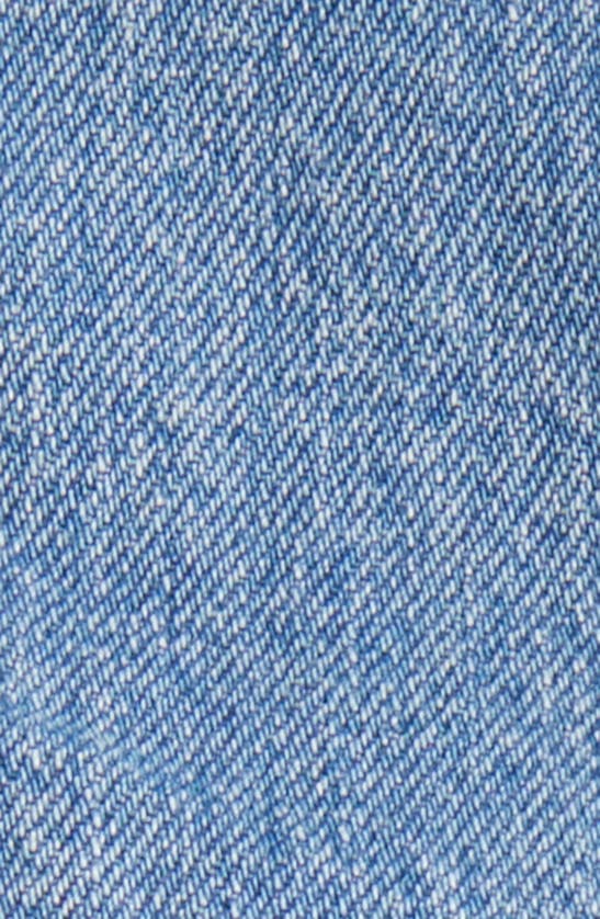 Shop Rolla's Short Sleeve Denim Romper In Mid Blue