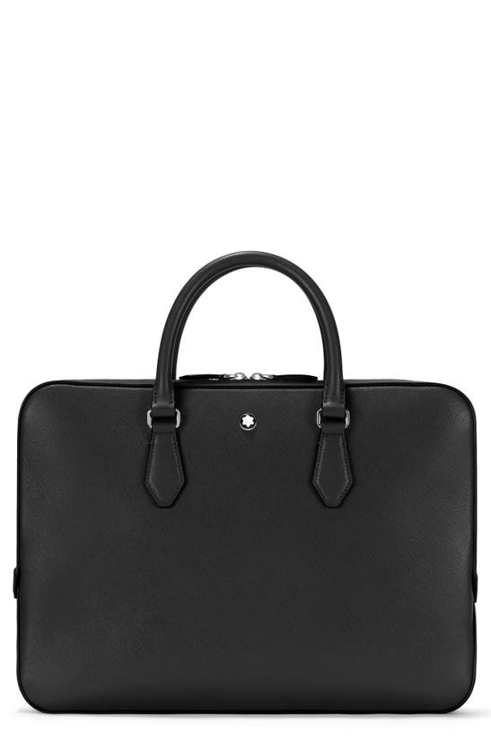 Montblanc Sartorial Leather Document Case In Black