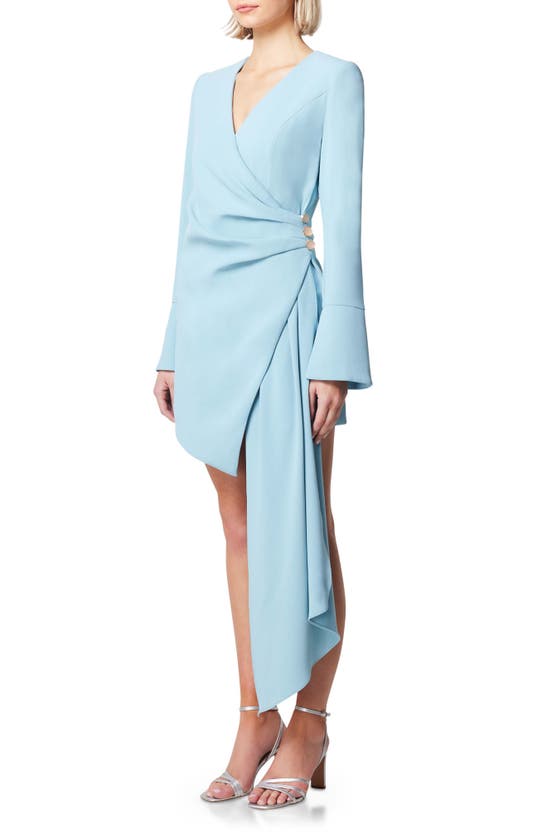 Shop Elliatt Corsican Long Sleeve Blazer Minidress In Sky Blue