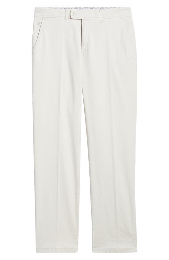Brax Evans Flat Front Stretch Chinos In Cosy Linen