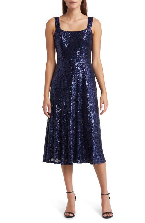 Anne Klein Women's Scoop-Neck Sleeveless Sequin Midi Dress - Distant  Mountain | Smart Closet