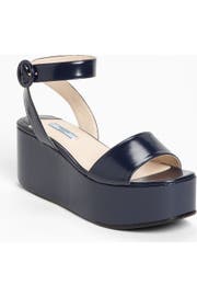 Prada Ankle Strap Wedge Sandal | Nordstrom