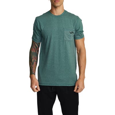 Rvca Sport Vent Pocket Performance T-Shirt, Green