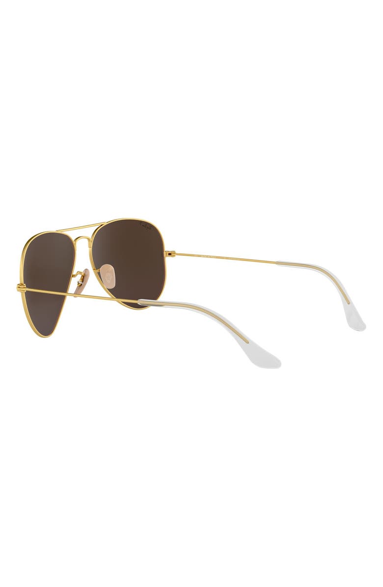 Ray-Ban Standard Icons 58mm Mirrored Polarized Aviator Sunglasses |  Nordstrom