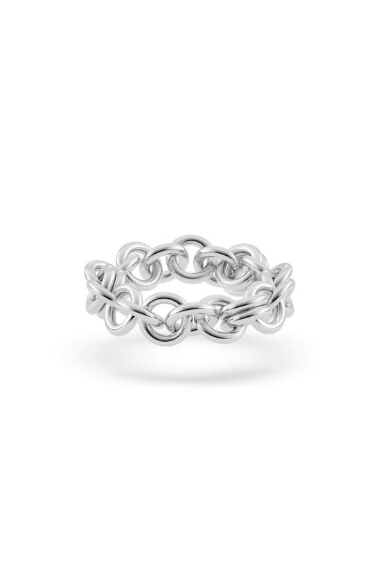 Spinelli Kilcollin Serpens Stainless Steel Chain Ring In Silver