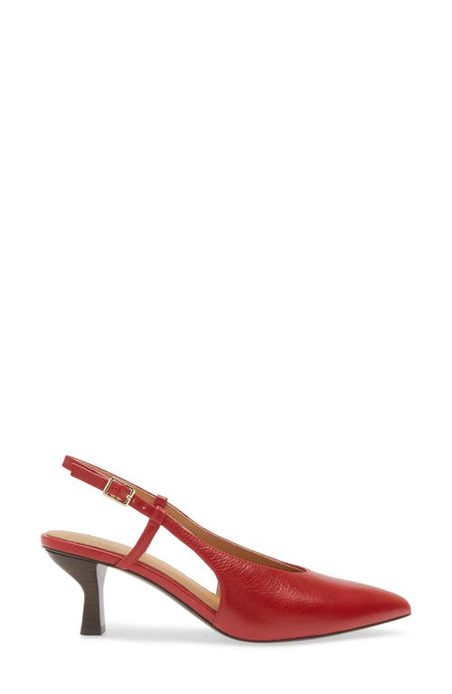 Madewell The Debbie Slingback Pump In Bright Ember