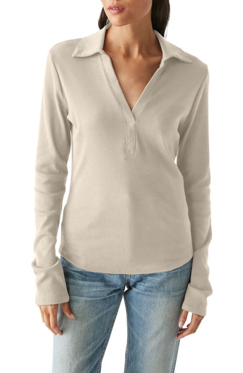 Michael Stars Bleu Collar Long Sleeve Knit Top at Nordstrom,