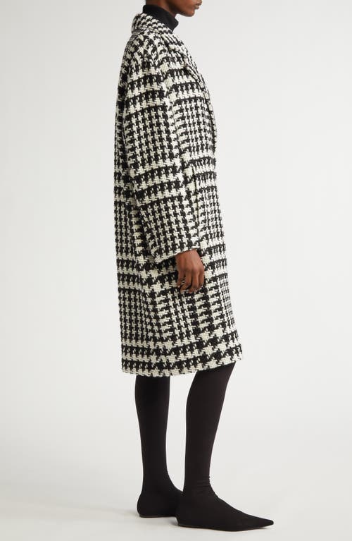 Shop Dolce & Gabbana Dolce&gabbana Houndstooth Double Breasted Coat In S8030 Fantasia Non Stampa