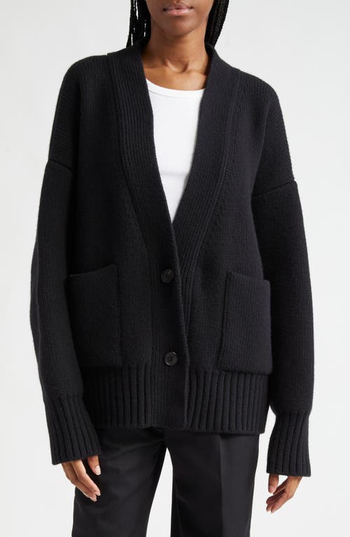 Shop Rohe Róhe Wool Cardigan In Black