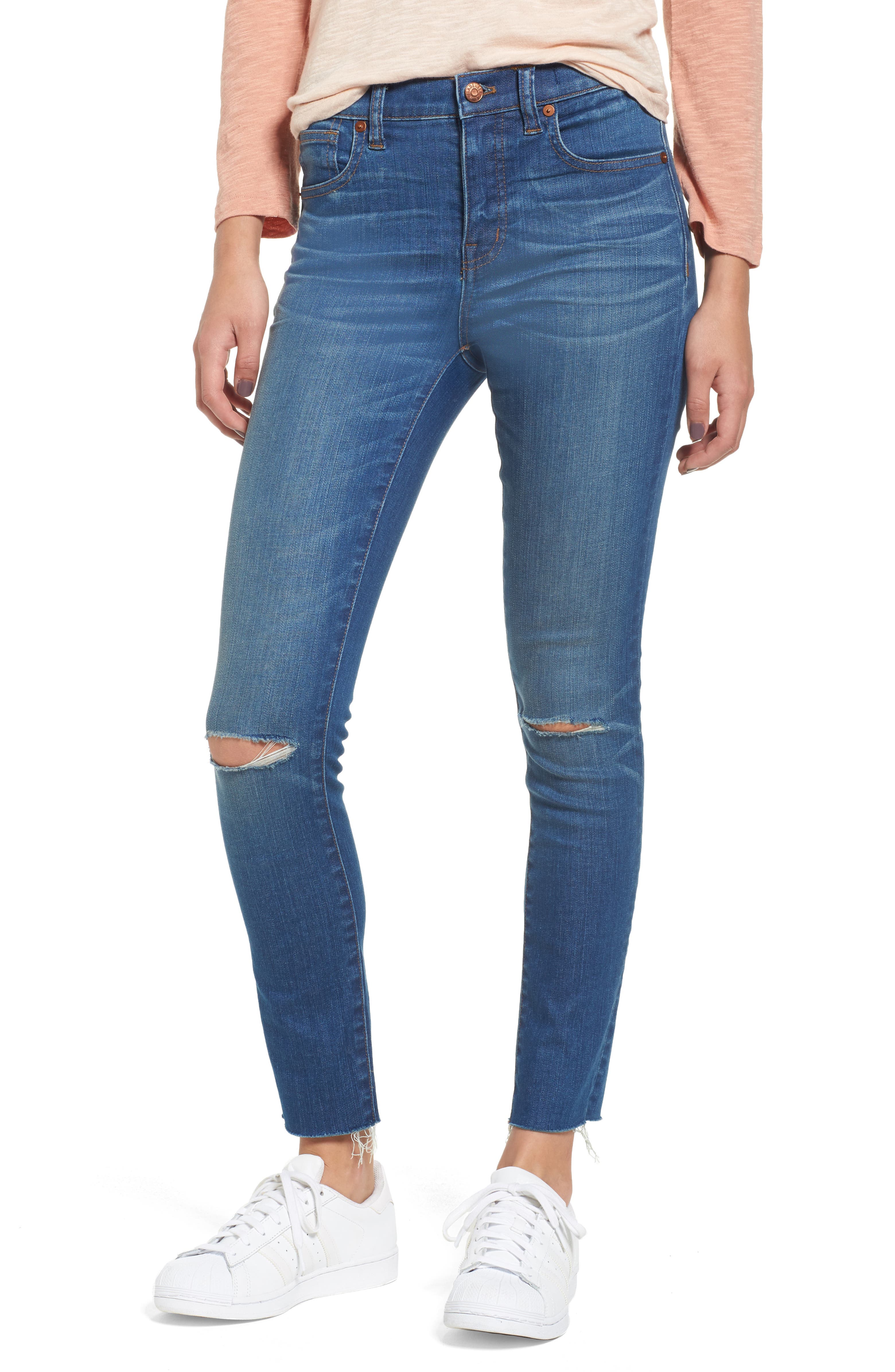 Madewell 10-Inch High Rise Skinny Jeans (Sunnyside Wash) | Nordstrom