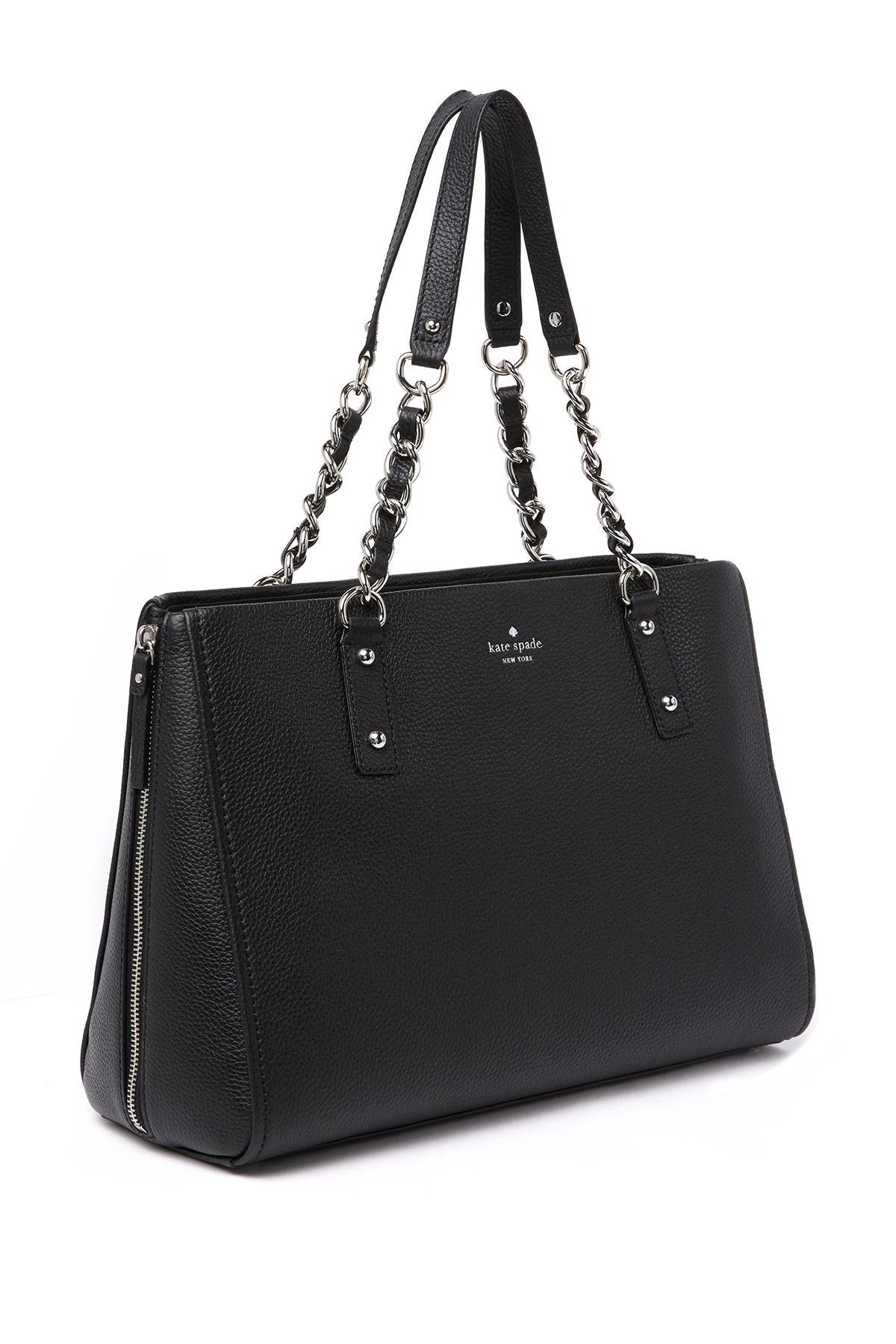 Kate Spade Cobble Hill Andee Leather Satchel In Black