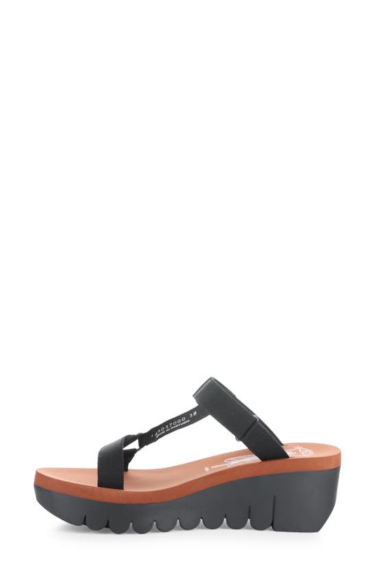 Shop Fly London Yaka Platform Wedge Sandal In Black Cupido