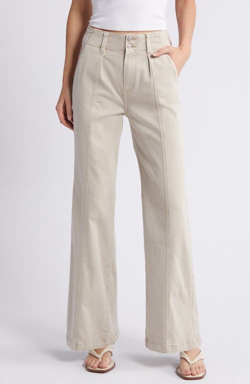 PAIGE Brooklyn High Waist Wide Leg Jeans Vintage Blush Stone at Nordstrom,