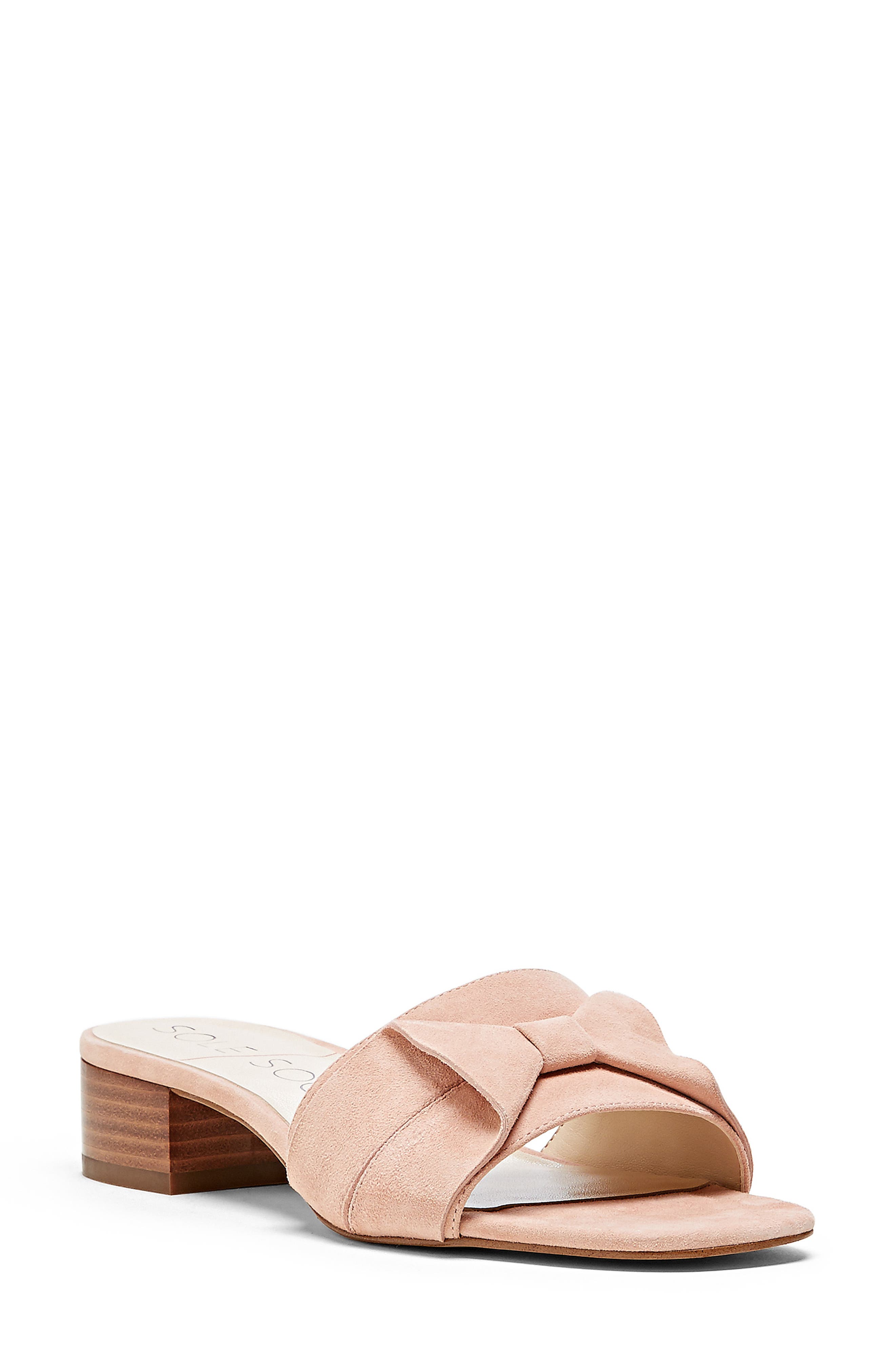Sole Society Erianna Bow Slide Sandal- Pink