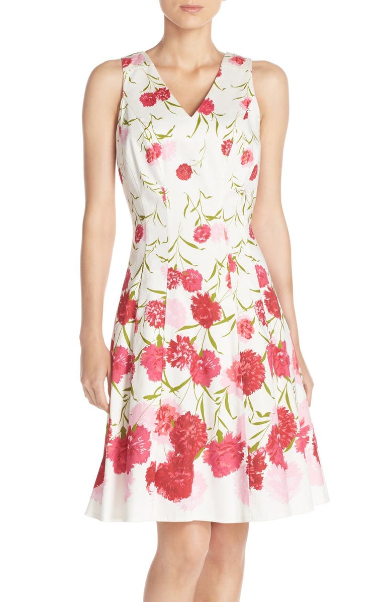 Maggy London Floral Print Fit & Flare Dress | Nordstrom