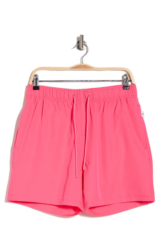 Shop Vintage Summer Performance Stretch Swim Shorts In Hot Pink
