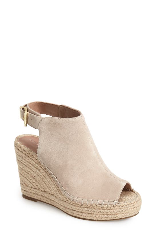 Kenneth Cole New York 'olivia' Espadrille Wedge Sandal In Cream Suede