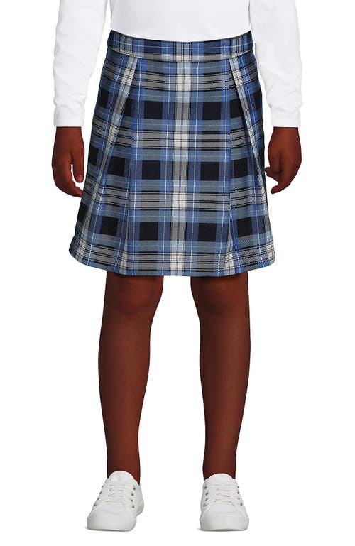 LANDS' END LANDS' END SCHOOL UNIFORM GIRLS PLAID SKORT TOP OF KNEE
