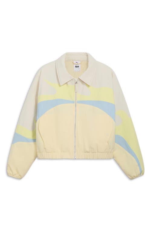 Puma X Collina Strada Cellerator Water Repellent Jacket In Creamy Vanilla
