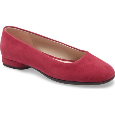 Ecco Anine Ballerina Flat, Burgundy