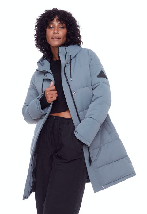 Dark grey puffer coat best sale