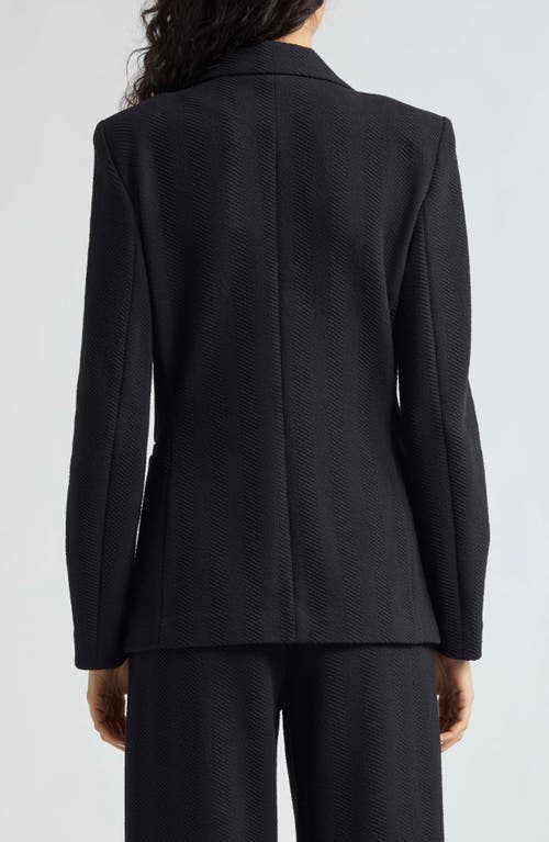 EMPORIO ARMANI EMPORIO ARMANI CHEVRON ONE-BUTTON BLAZER
