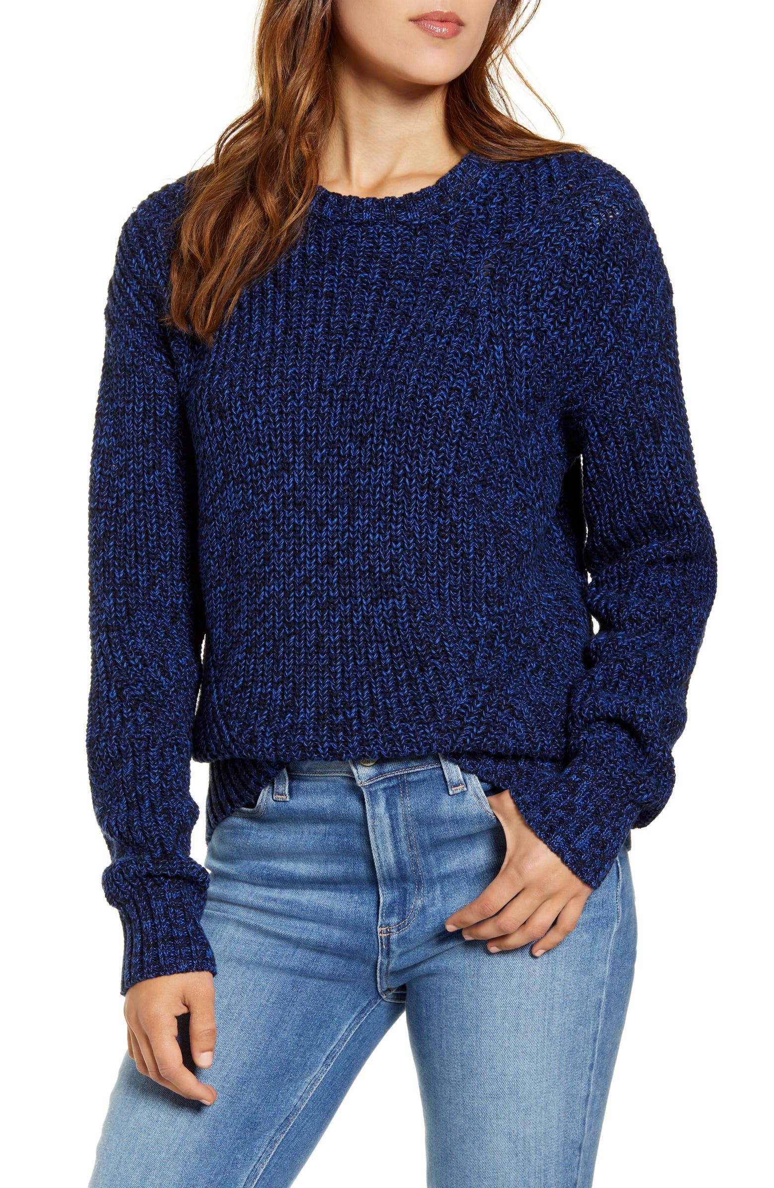 Lucky Brand Marled Cotton Sweater | Nordstrom
