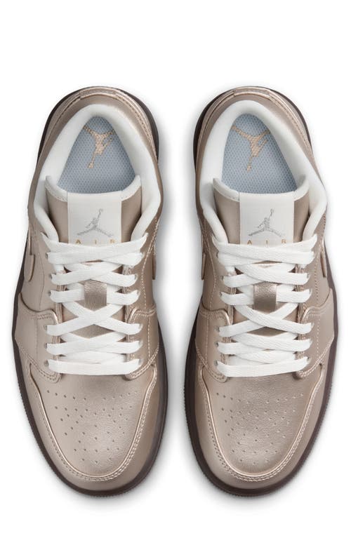 Jordan Air  1 Low Se Basketball Sneaker In Metallic Zinc/summit White