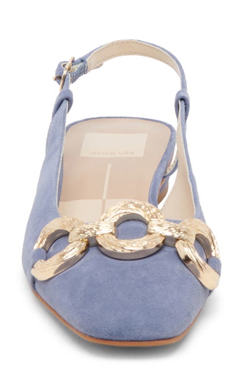 Shop Dolce Vita Ramano Slingback Flat In Bluebell Suede