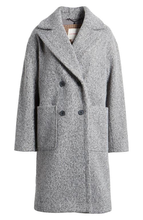 Shop Lucky Brand Bouclé Peacoat In Grey