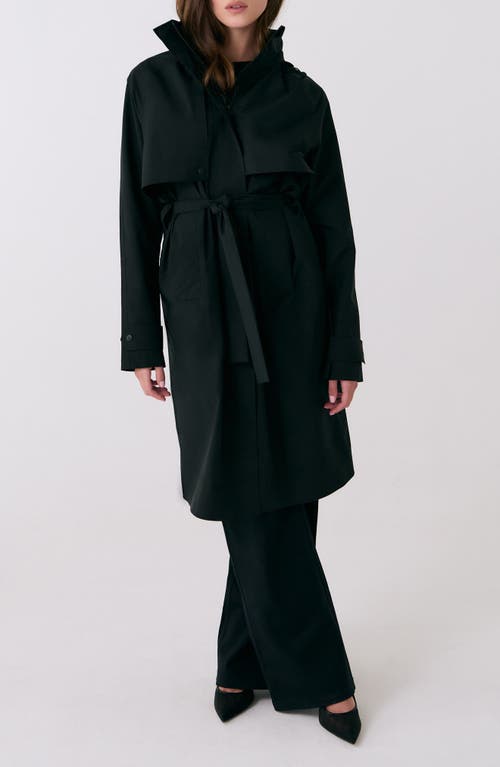 Lole Aliz Waterproof Trench Coat in Black 