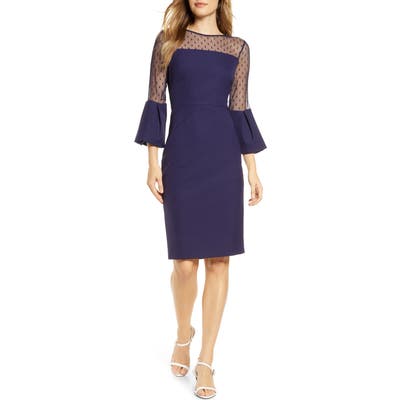 Eliza J Bell Sleeve Sheath Dress