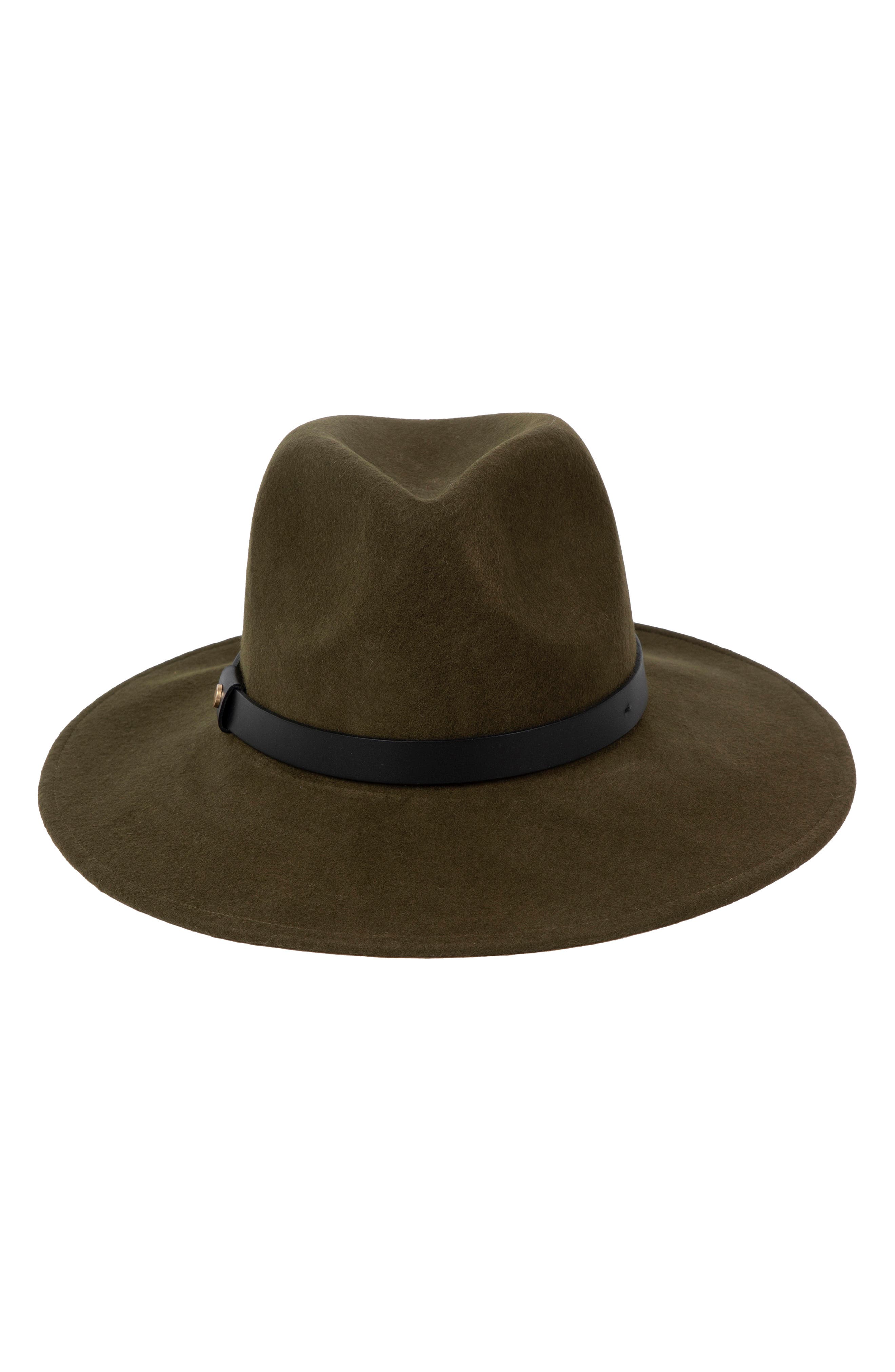 allsaints felted wool fedora