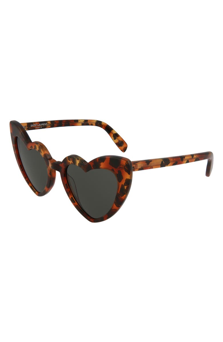 saint laurent heart sunglasses red